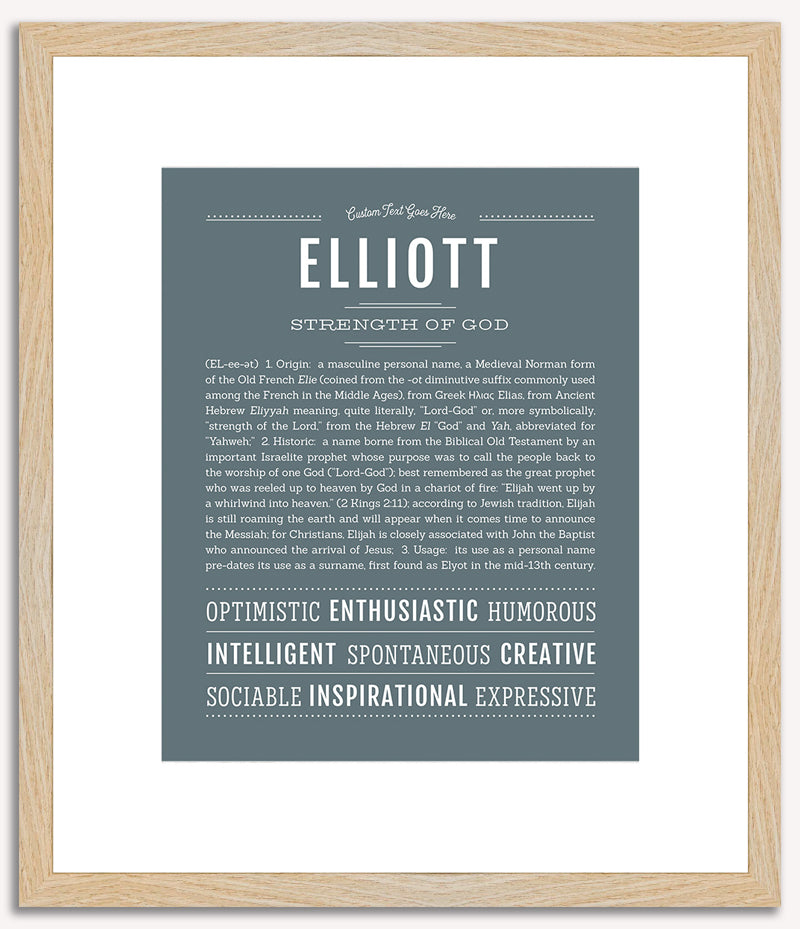 Elliott (male) | Name Art Print