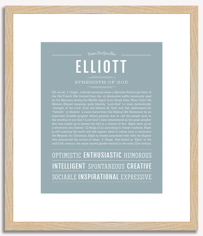 Elliott (female) | Name Art Print