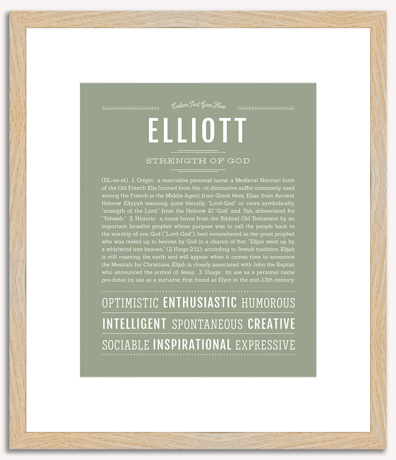 Elliott (male) | Name Art Print