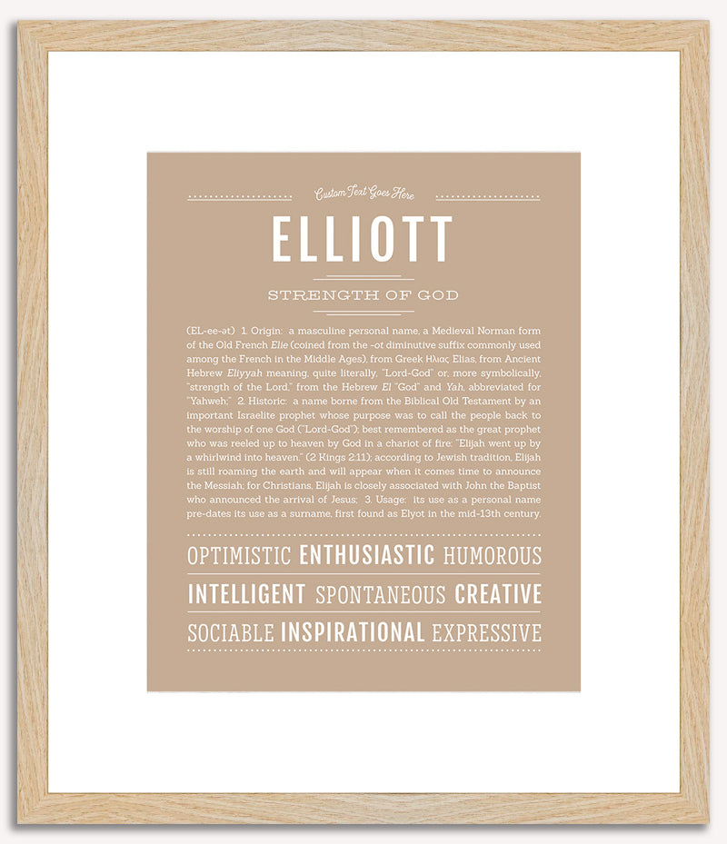 Elliott (male) | Name Art Print