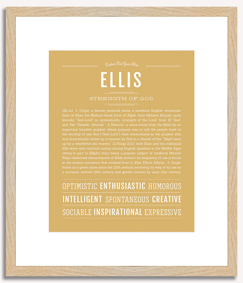 Ellis (female) | Name Art Print