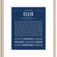 Ellis (female) | Name Art Print