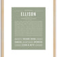 Ellison (male) | Name Art Print