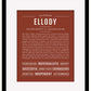 Ellody | Name Art Print