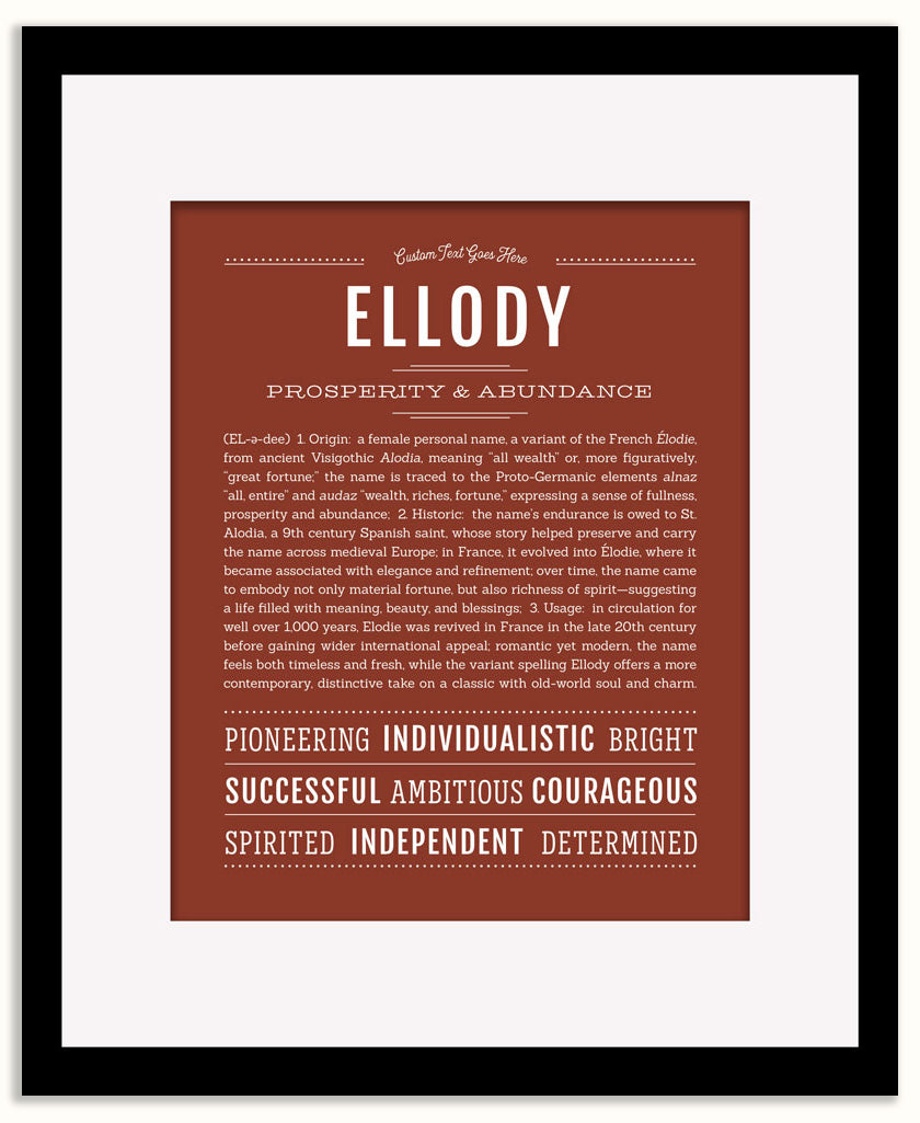Ellody | Name Art Print