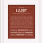 Ellody | Name Art Print
