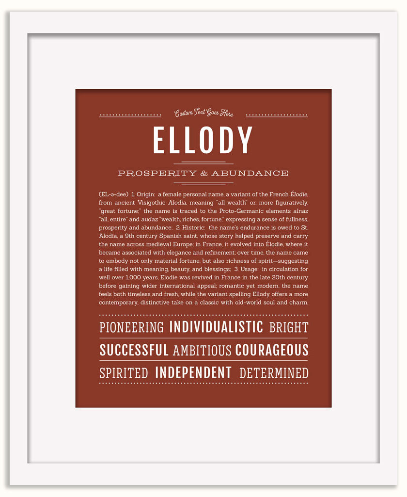 Ellody | Name Art Print
