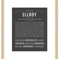 Ellody | Name Art Print