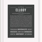 Ellody | Name Art Print