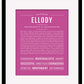 Ellody | Name Art Print