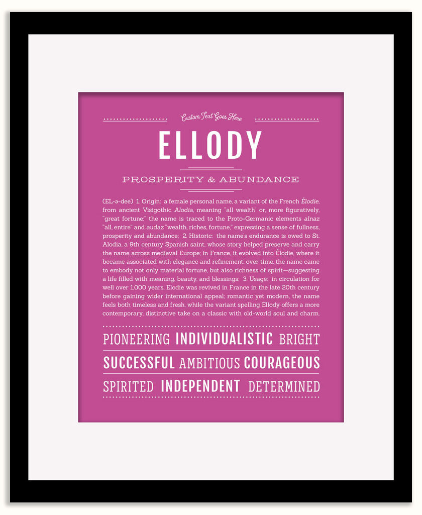 Ellody | Name Art Print