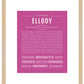 Ellody | Name Art Print