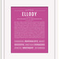 Ellody | Name Art Print