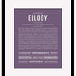 Ellody | Name Art Print