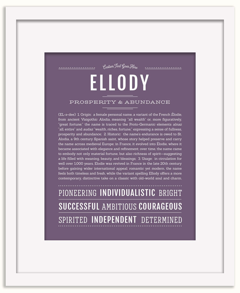 Ellody | Name Art Print