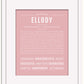 Ellody | Name Art Print