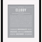 Ellody | Name Art Print