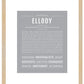 Ellody | Name Art Print