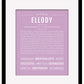 Ellody | Name Art Print