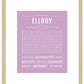 Ellody | Name Art Print