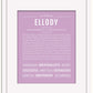 Ellody | Name Art Print