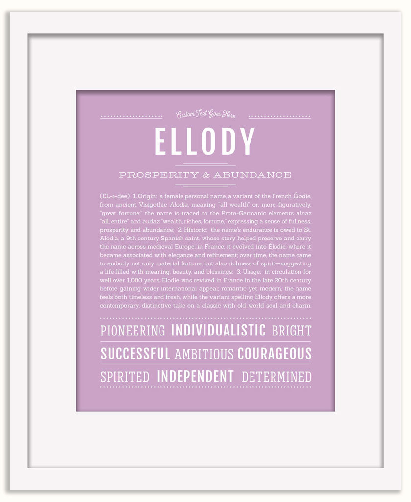 Ellody | Name Art Print