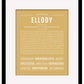 Ellody | Name Art Print