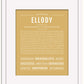 Ellody | Name Art Print