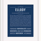 Ellody | Name Art Print
