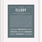 Ellody | Name Art Print