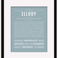 Ellody | Name Art Print