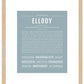 Ellody | Name Art Print