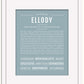 Ellody | Name Art Print