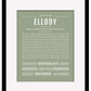 Ellody | Name Art Print