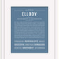 Ellody | Name Art Print