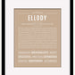 Ellody | Name Art Print