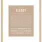 Ellody | Name Art Print