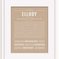 Ellody | Name Art Print