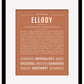 Ellody | Name Art Print