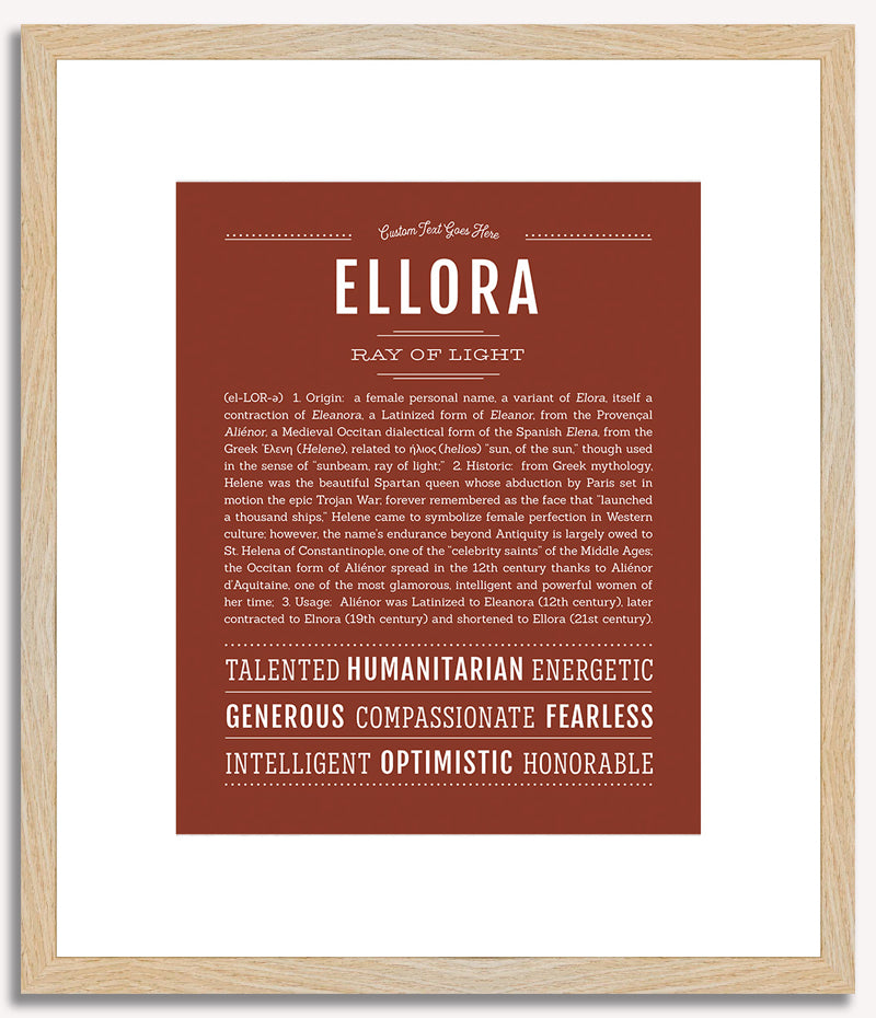 Ellora | Name Art Print