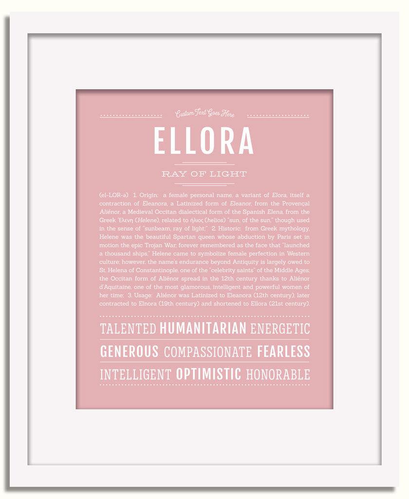 Frame Options | Dusty Rose | White Frame, Matted