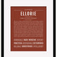 Ellorie | Name Art Print