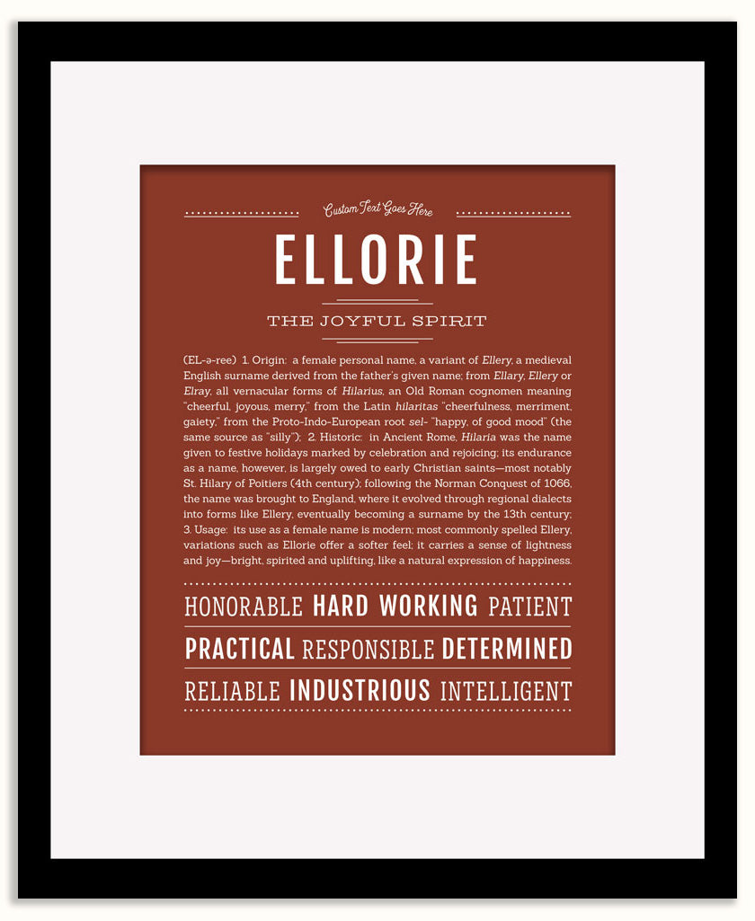 Ellorie | Name Art Print