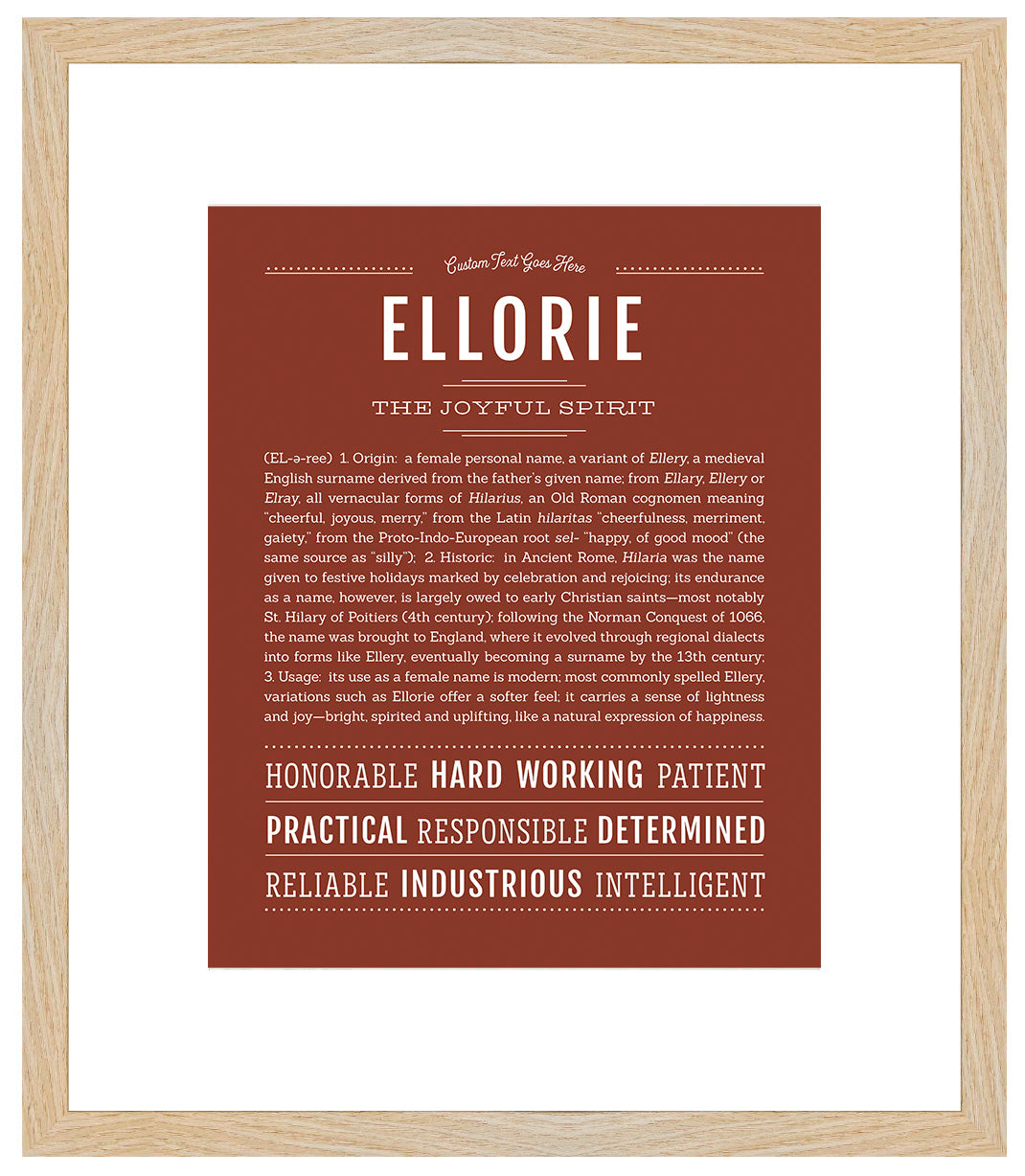Ellorie | Name Art Print