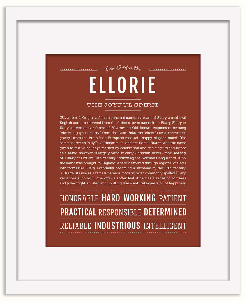 Ellorie | Name Art Print