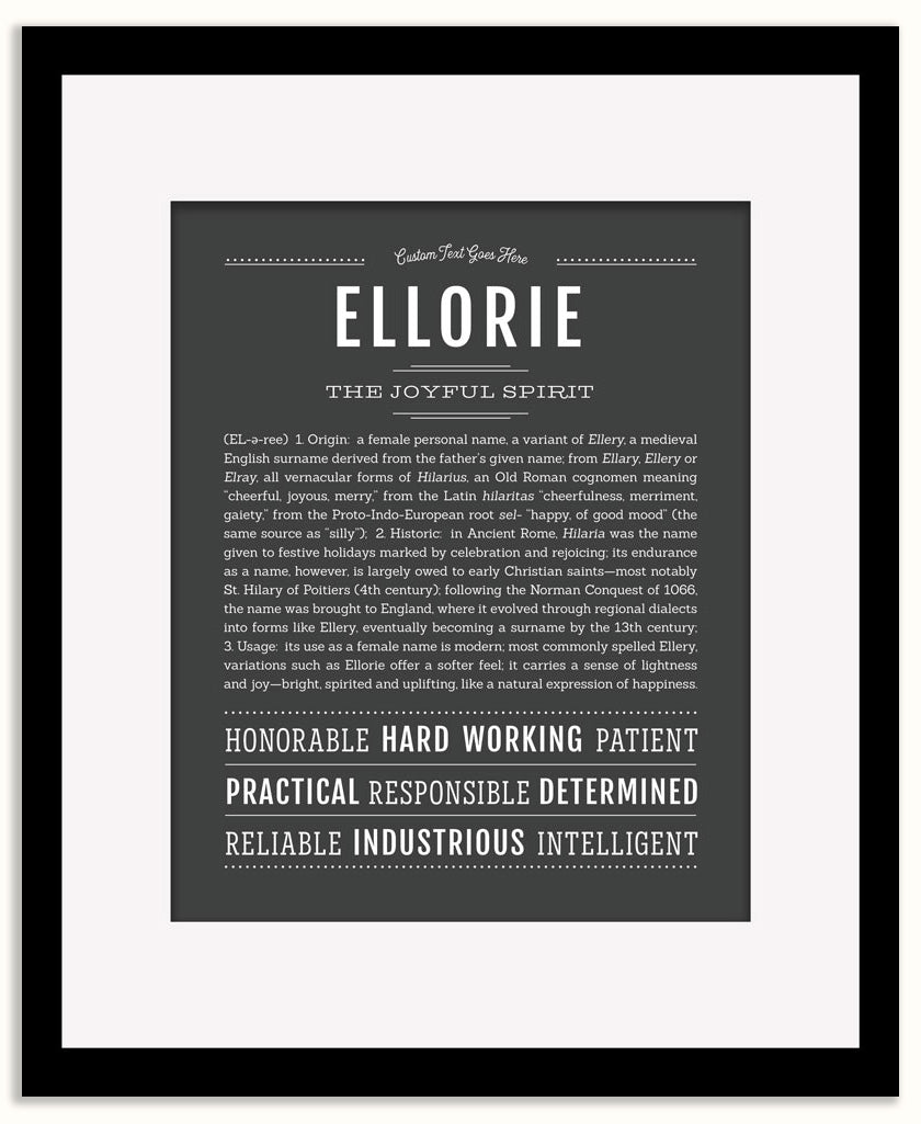 Ellorie | Name Art Print