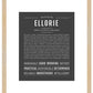 Ellorie | Name Art Print