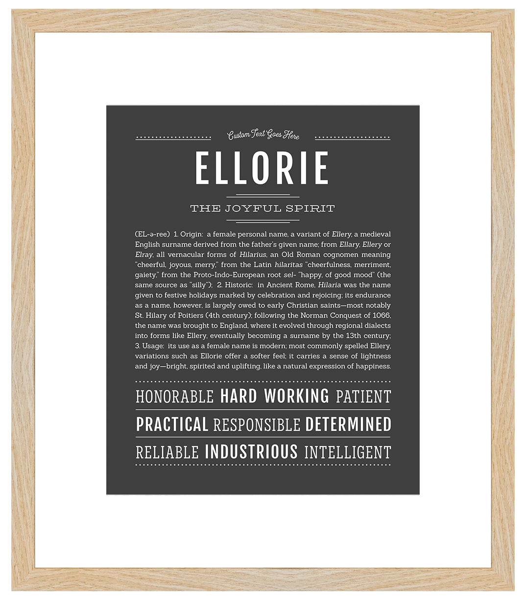 Ellorie | Name Art Print