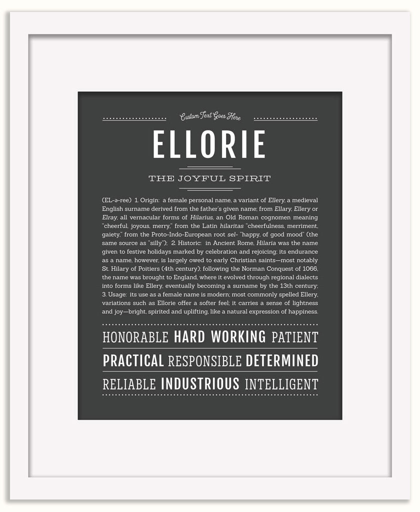 Ellorie | Name Art Print