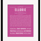 Ellorie | Name Art Print